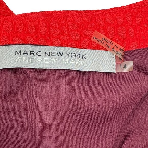 Marc New York Andrew Marc Tone on Tone Animal Print Shift Dress Women's Size 14 - Picture 7 of 8